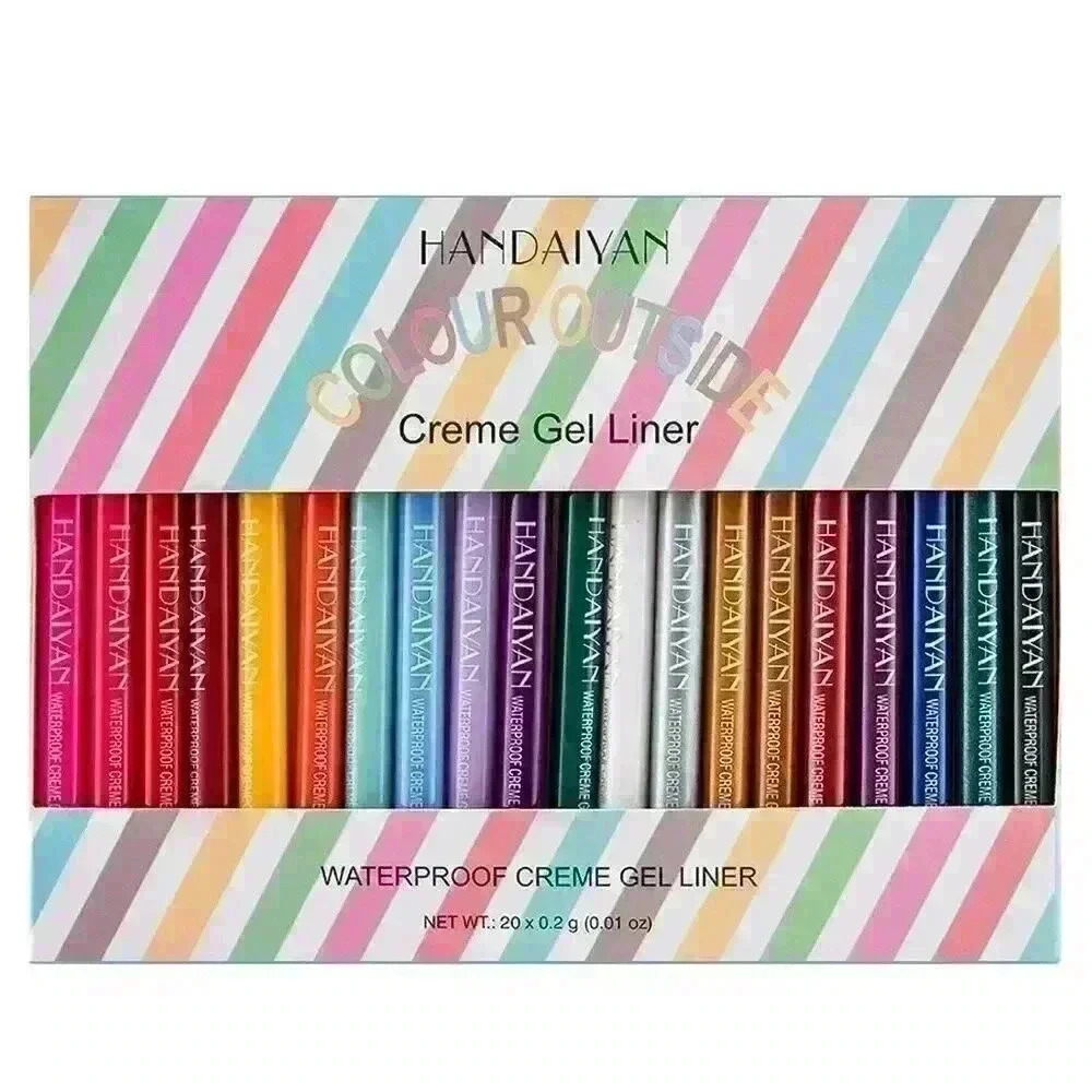 WATERPROOF Eyeliner Pencil Set - 20 Shades, Matte, Long-Lasting​